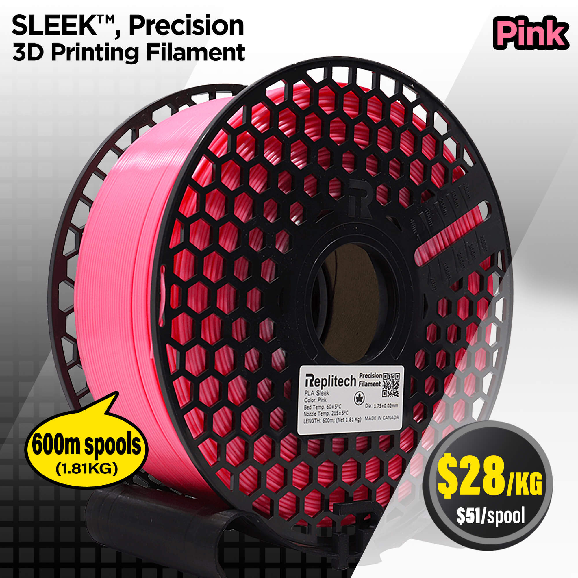 PLA Sleek Precision Pink