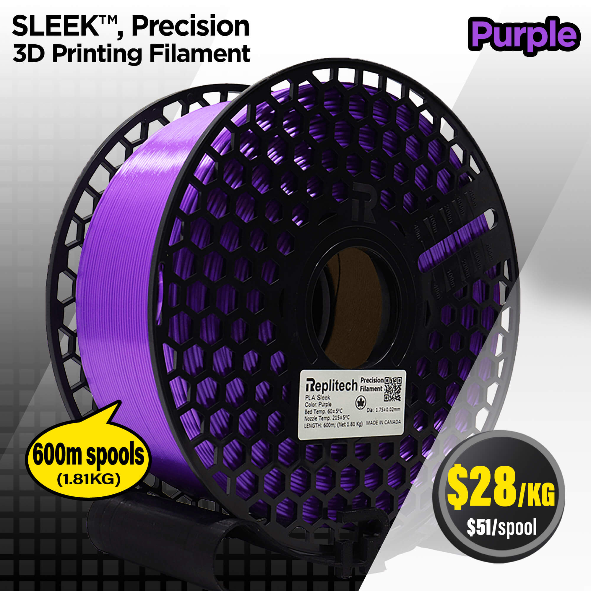 PLA Sleek Precision Purple